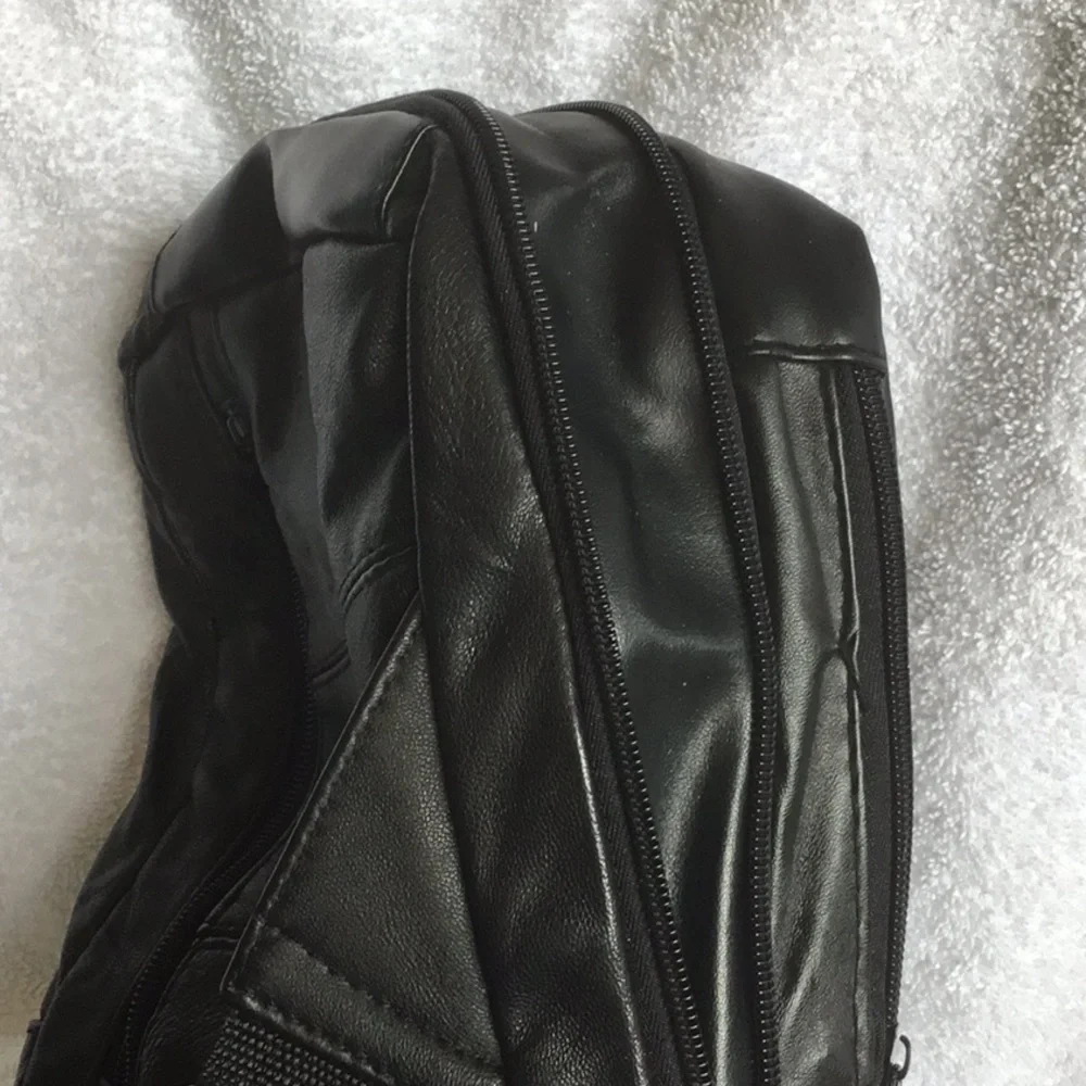 Black Leather Crossbody Bag
